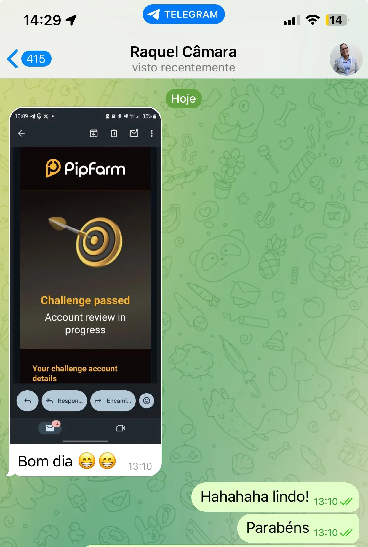 Testemunho Conta Financiada
